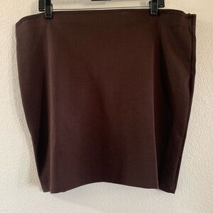Dark Brown Mini Skirt